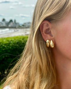 14K GOLD BOLD SCULPTURAL EARRINGS