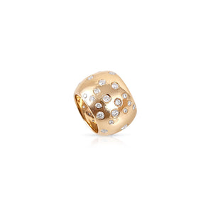 14K GOLD SCATTERED DIAMOND ETERNITY RONDELLE