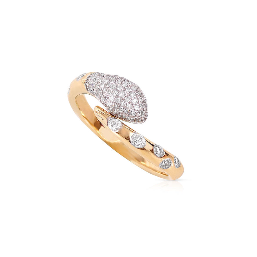 DIAMOND ENCRUSTED SNAKE RING