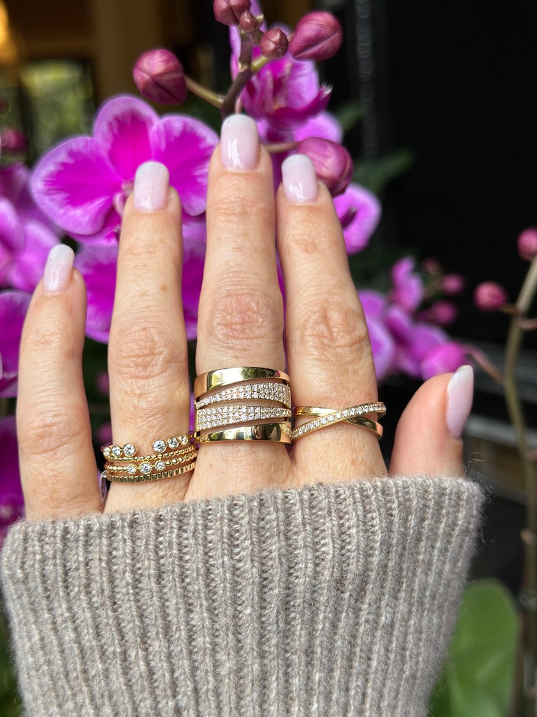 14K Gold Mini Fluted Stacking Ring
Mini Fluted Gold Stacker Ring
14K Gold Fluted Stacking Ring
Fluted Gold Stacking Ring
14K Gold Mini Stacker Ring
