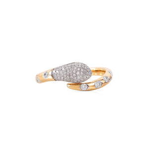 DIAMOND ENCRUSTED SNAKE RING