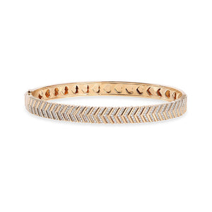 HERRINGBONE DIAMOND BANGLE