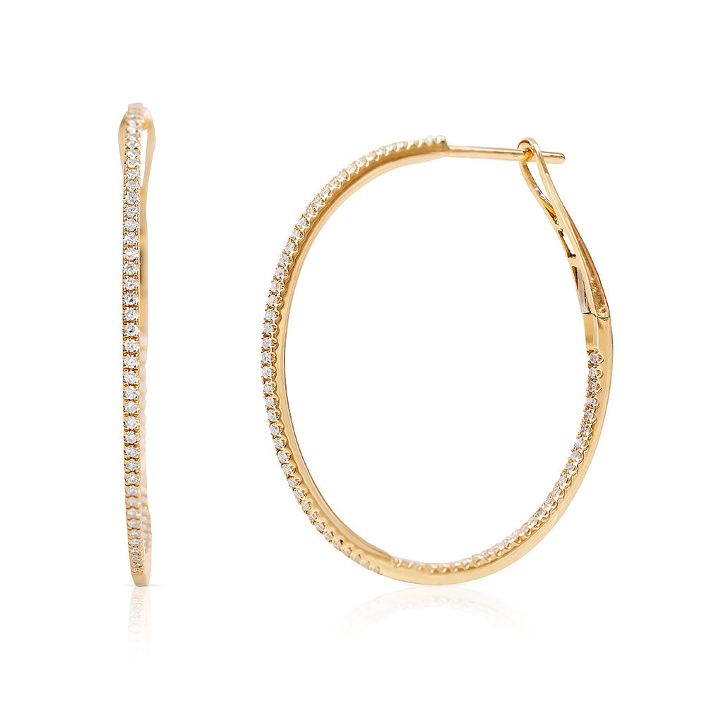 KATE CLASSIC DIAMOND HOOPS