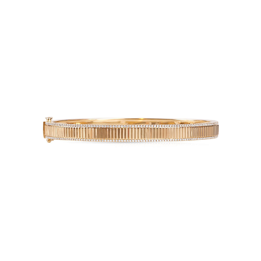 RYAN FLUTED DIAMOND BANGLE