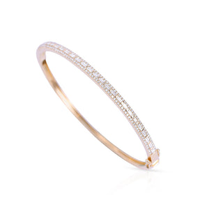 DIAMOND CIGAR BAND BANGLE WITH INSET BAGUETTE DIAMONDS
Sally Baguette and Brilliant Diamond Bangle
Baguette and Brilliant Diamond Bangle
Diamond Bangle
Luxury Diamond Bangle
14K Gold Diamond Bangle
Diamond bangle
Baguette bangle
Brilliant diamond bracelet
Luxury bangle
Designer bangle
Fine jewelry bracelet
Custom diamond bangle
Elegant bangle
Diamond jewelry
Luxury bracelet