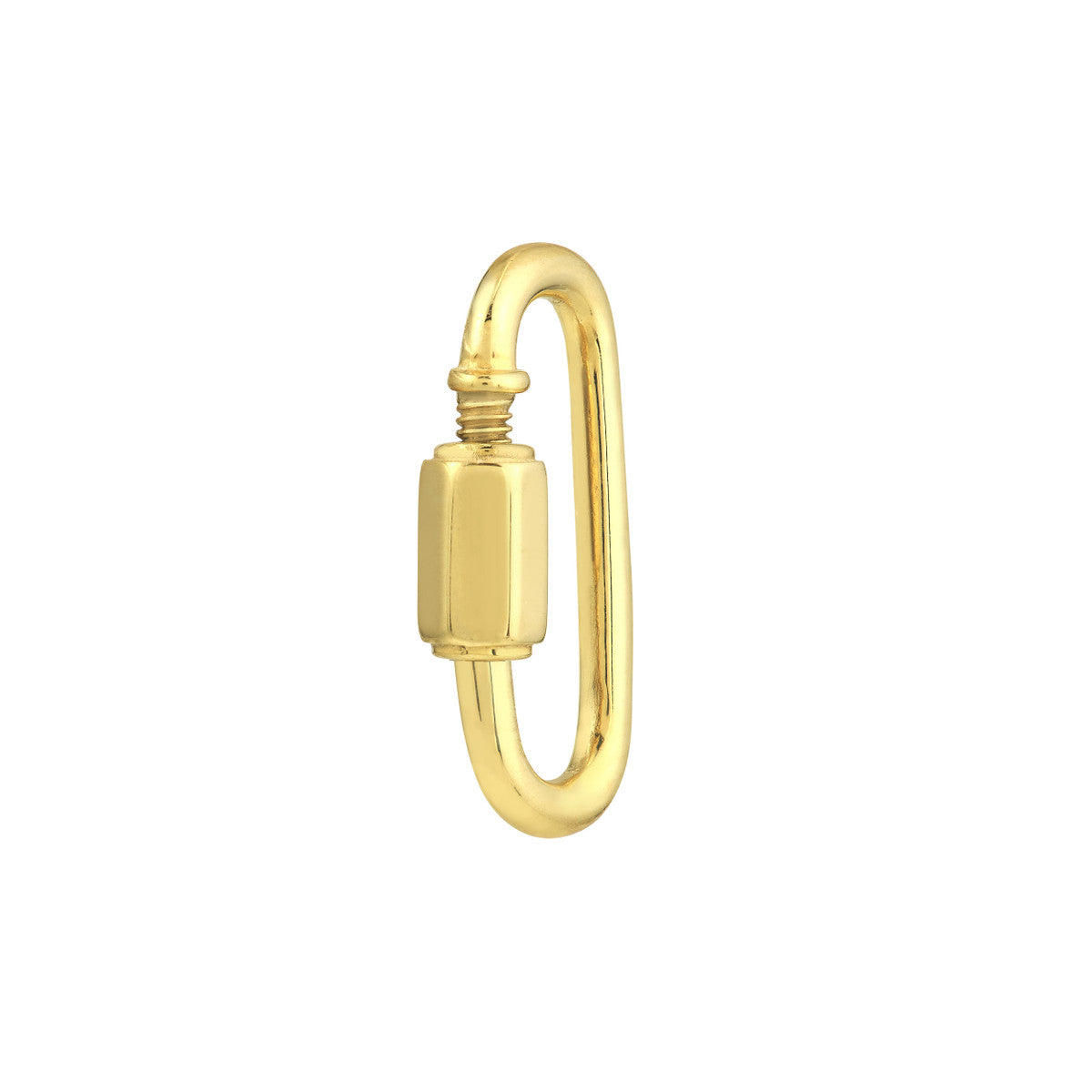 15mm 14k Yellow Gold Mini Baby Carabiner Screw Clasp Lock Finding Jewelry,  Solid 14k Gold Carabiner Clasp Lock Jewelry – Thesellerworld